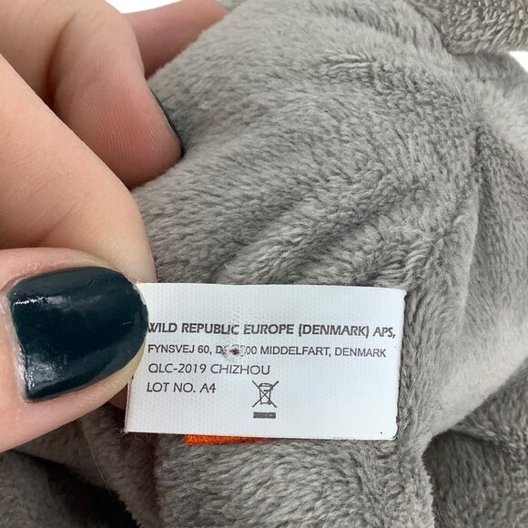 Wild Republic African Elephant Plush Stuffed Animal Toy 9" Realistic K&M Gray - Picture 7 of 8